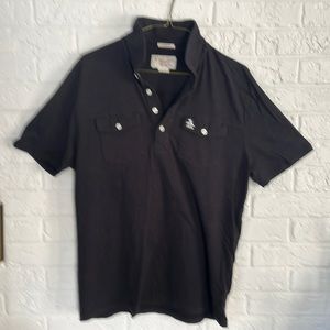 Mens Penguin Polo Black M